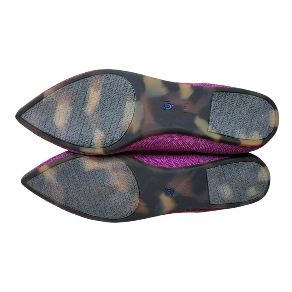 Rothy’s The Point Wild Orchid Ballet Flats 11.5 Slip-On Comfort NWOB - Picture 9 of 10